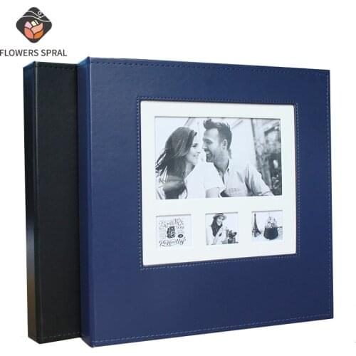 12-Inch High-End Pu Leather Cover DIY Self-Adhesive Photo Album, Creative Childrens Growth Diary, Anniversary Gift