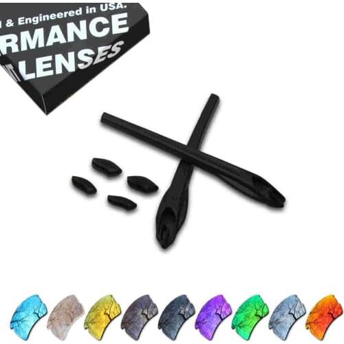 ToughAsNails Resist Seawater Corrosion Polarized Replacement Lenses&Black Rubber Kit for Oakley Flak 2.0 XL Sunglasses