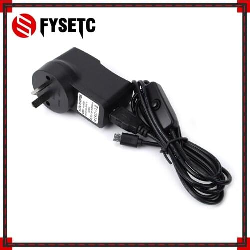 Raspberry Pi 3 Power Charger 5V 2.5A Micro USB Power Adapter AU with ON/OFF Switch Button Cable for Raspberry Pi 3B