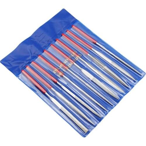 10pcs 140mm Diamond Needle File Mini Rasp Wood Carving Metal Hand File Set Microtech Hobby Hand Needle