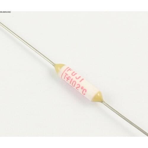 10pcs Microtemp Thermal Fuse Axial 102 Degree TF Cutoff 2A 250V FTF-2 Type 298