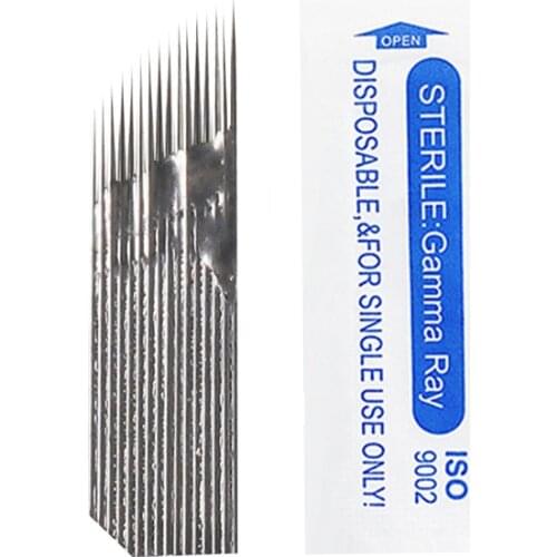 New design 3 rows Line 16Pin Needle Permanent Eyebrow Makeup Needle Blades For Microblading Pen Manual Embroidery