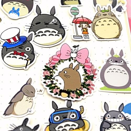 36pcs kawaii cat stickers for Laptop Snowboard Home Decor Car Styling Decal Fridge Doodle Fashion Waterproof Kid DIY Sticker