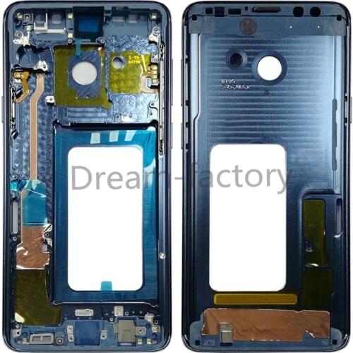 50PCS Middle Frame Bezel Chassis Housing with SIM Card Parts for Samsung galaxy S9 G960 S9 Plus G965 free DHL
