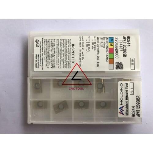 APNT120208SR HC844 10pcs Hitachi high cutting performance CNC indexable inserts