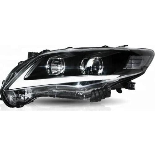 For corolla car lamp with DRL projector led Sequential turning signal 2011 2012 2013 headlight For Toyota corolla headlamp