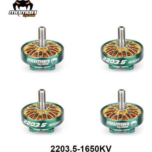 DIATONE MAMBA TOKA 2203.5 1650KV/2650KV/3300KV Brushless Motor Racing Motor Green Suit for 5inch Propellers RC Quadcopter Motor