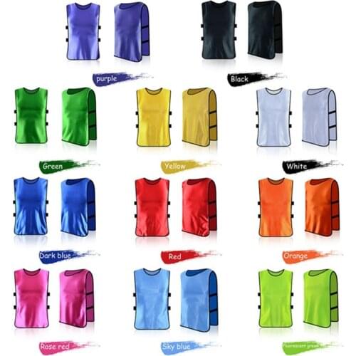 Outdoor Quick-drying Soccer Kids Vest Breathable Training Bib Vest Children Group Sports Football Training Pinnies Jersey