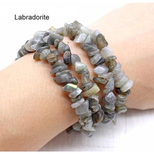 Wholesale Price 5-8mm Irregular Natural Gray Labradorite Crystals Chips Stone Beads For DIY Home Garden Decoration