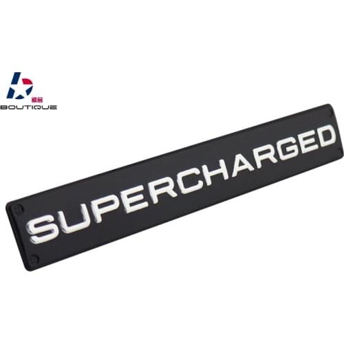 Black Supercharged Sport for Range Rover Door Tailgate Emblem Badge Sticker