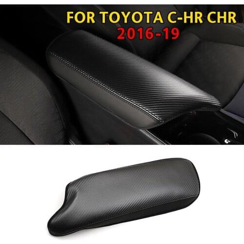 Black Car Interior Armrest Box Decorative Cover Trim For Toyota C-HR CHR 2016-2019 Left-Handed Driving Vehicles Auto Accessories