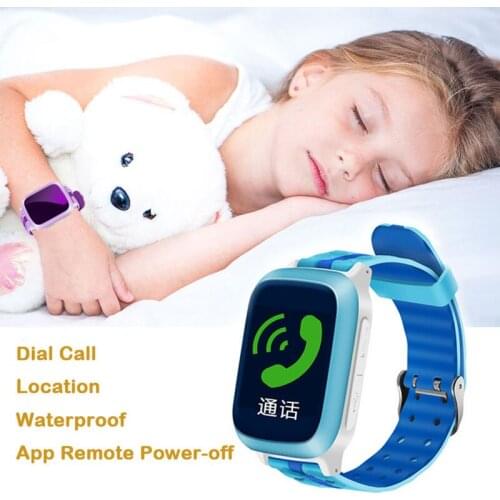 Locator Tracker Color Screen Childrens Smart Watches IP67 Waterproof Phone Bracelet Supports SIM Card GPS WiFi SOS Calls