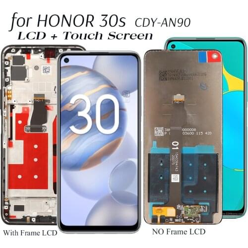 Display For Huawei Honor 30s CDY-AN90 LCD Display Touch Screen Replacement Tested Phone LCD Screen Digitizer Spare Part