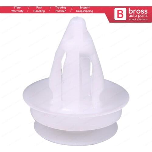 BCF2619 10 Pieces Door Trim Panel Retainer without Washer, White for BMW: 51418224768, 51410407984