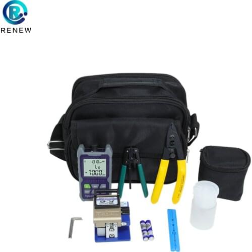 FTTH Fiber Optic Cable Tools Kit Optical Cleaver VFL Termination Toolkit Cleaner Pen Stripper Power Meter OEM Convenient Use Wel