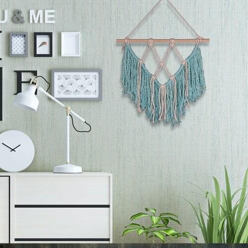 Nordic Style Tapestry Macrame Wall Hanging Living Room Background Home Decor Hand-woven Cotton And Linen Chic Ornaments