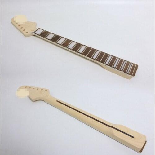 24 inch 22 fret One Good Unfinished electric guitar neck maple made and rosewood fingerboard binding