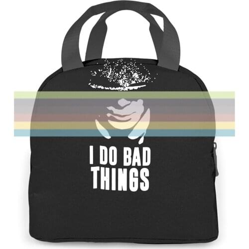 I Do Bad Things Peaky Blinders Unisex adults New Arrival New women men Portable insulated lunch bag adult
