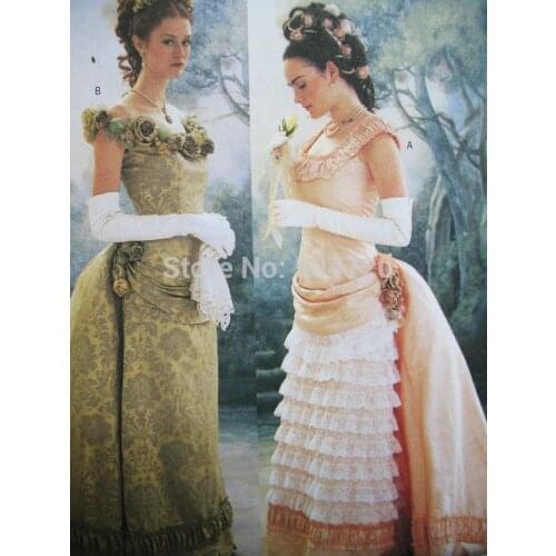 Custom madeR-494 Custom Made 1860S Civil War Gothic lolita Wedding Dress/Victorian dresses/Renaissance dress Vintage Costumes