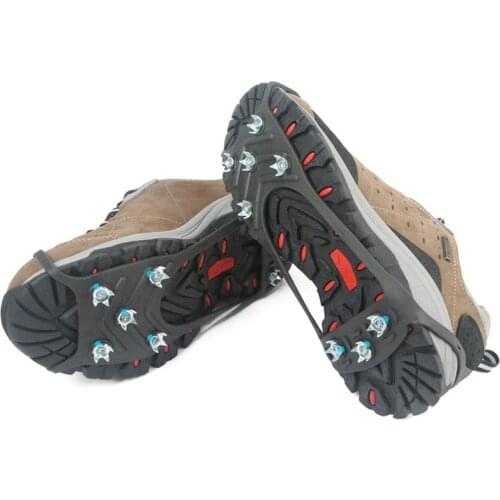 Hot Anti-skid Shoe Spikes Crampon Anti-ice On Shoes Snow Hiking Anti Slip Camping Walking Grips Climbing Ice Crampon Ice Drifts