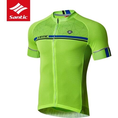 Santic Cycling Jersey Men 2019 Pro Team Road Bike Jersey Summer Short Sleeve Breathable MTB Bicycle Jersey Cycling Clothing