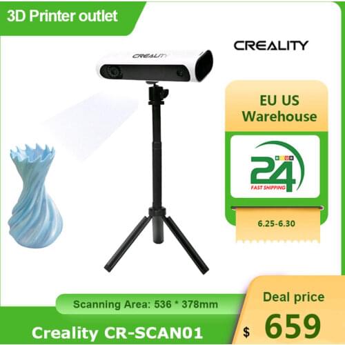 Original Creality CR-SCAN01 Portable 3D Scanner 3D Modeling Scanner High Precision Support OBJ/STL Output with Turntable