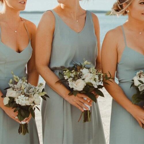 Floating Bead Necklace Delicate Necklace Single Pearl Necklace Simple Necklace, Bridesmaid Necklace Stainless Steel Jewelry Gift