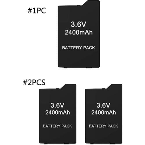 Rechargeable Replacement Battery 2400mAh 3.6V Compatible With PSP2000 PSP3000,Great Performance 50LA