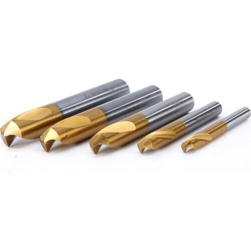 Peak Height Titanium Plating On Speed White Steel Fixed Point Drill Centring Drill Location Bit 90-120 Degree 3 4 5 6 8-20 Mm