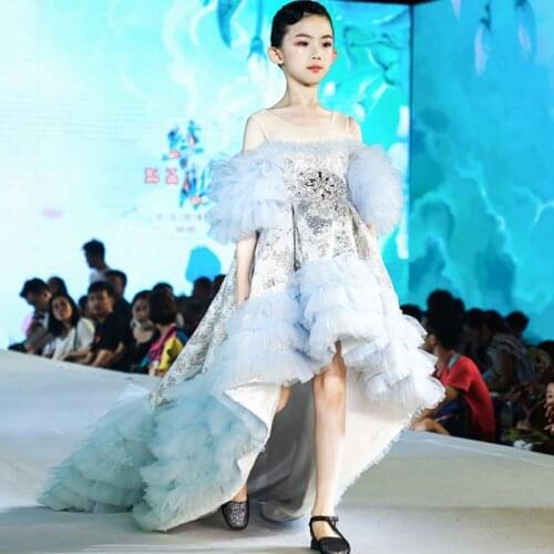 Girls Princess Dress Cystals Communion Dress Girl Partywear Girl Wedding Dress Tulle Birthday Teen Ball Gowns Elegant