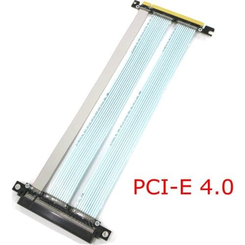 Riser PCI-E X16 to 4.0 X16 Male to Female Extension Cable Graphics Card PC Install Chassis PCI Express Extender Ribbon 256G/Bps