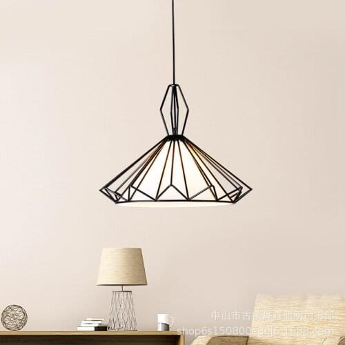 Nordic led iron industrial lamp luminaria pendente pendant light commercial lighting kitchen dining bar dining room living room