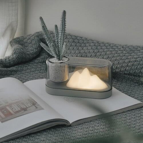 Led Table Lamp Colorful Dimming Bedside Lamp Bedroom Desk Decoration Atmosphere Mountain Lamp Home Desktop Creative Decoration