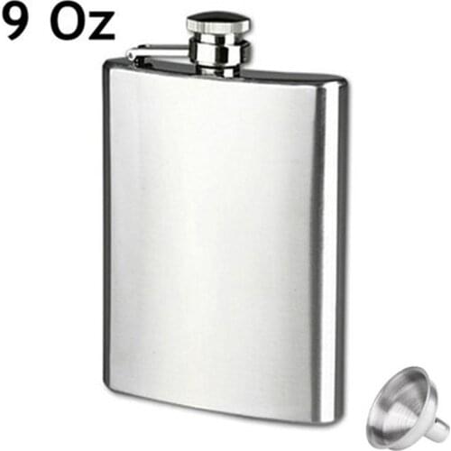 Stainless Steel Hip Liquor Flask Whiskey Alcohol Pocket Wine Bottle xobw