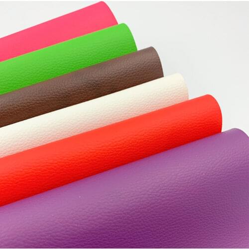 19.68 *23.62in Litchi PU Leather Vinyl Fabric For Sewing Fabric Synthetic Hair Bow GIFT Upholstery Clothing Sofa Car DIY Craft