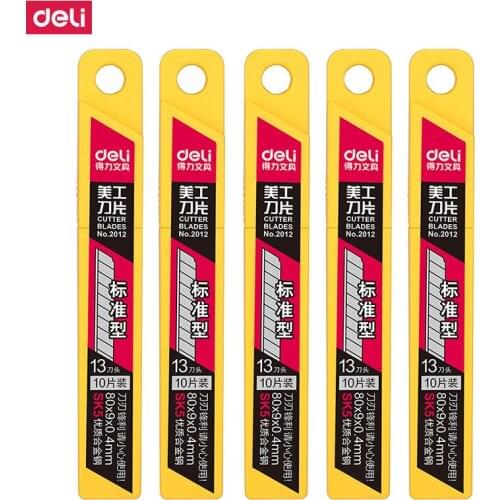 2012Deli 10 piece small art blade paper cutting blade wallpaper blade SK5 art blade replacing blade manual blade
