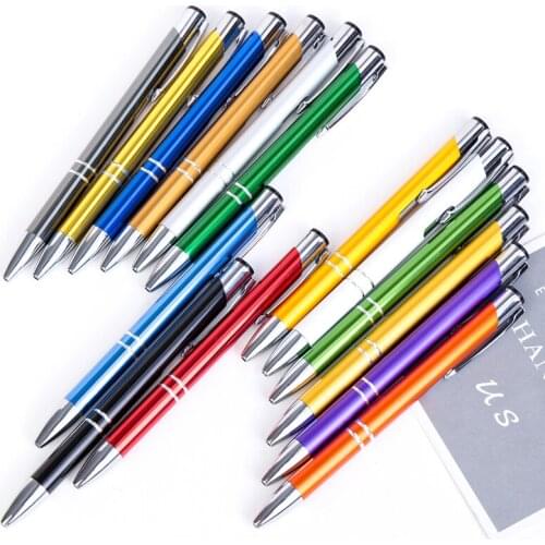 28pcs metal luxury office ballpoint pen school student writing pen writing tool
