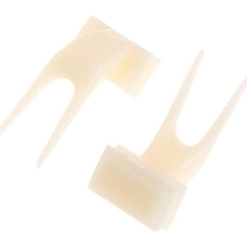 594C 2Pcs Birds Parrots Fruit Fork Pet Supplies Plastic Food Holder Feeding On Cage