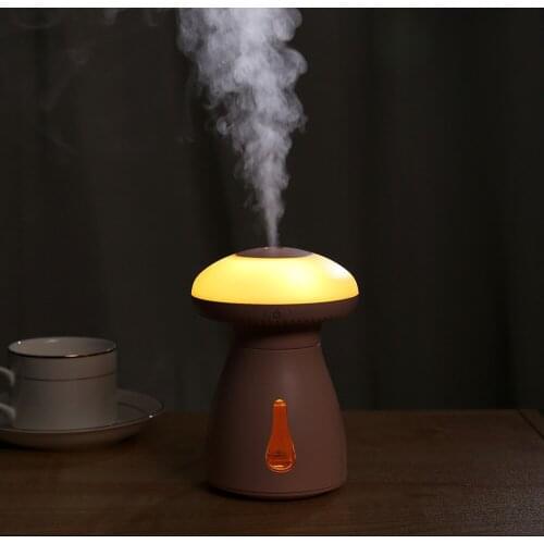 Mushroom type 220ML Romantic Soft LED 7 Color Light USB Essential Oil Diffuser Car Purifier Aroma Anion Mist Maker