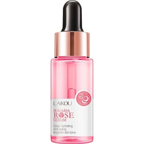 Bulgaria Rose Serum Deep Hydrating Anti Aging Face Essence Brighten Skin Tone Repair Skin Smooth Skin Facial Serum 17ml