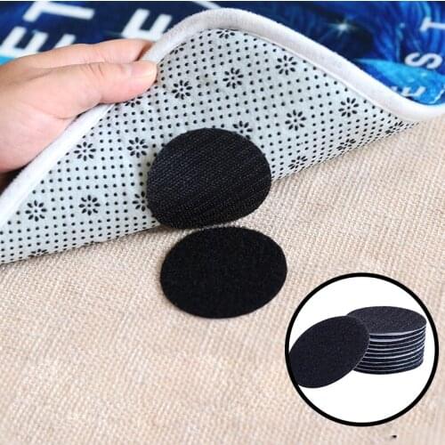 Hot 1-10 Pairs/lot Adhesive Tape Velcros Sofa Mat For Bed Sheet Carpet Stickers Anti Slip Mat Fastener Self Adhesive Strong Dots