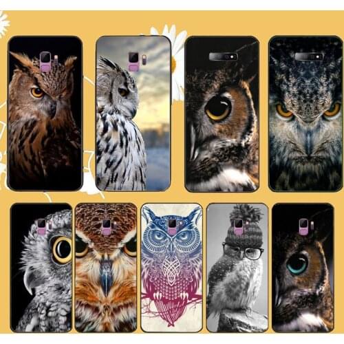 Night Owl cute animal luxury shell Phone Case For Samsung galaxy S 9 10 20 A 10 21 30 31 40 50 51 71 s note 20 j 4 2018 plus