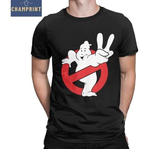 Cool Ghostbusters Movie Music Ghost Busters T-Shirts for Men Crewneck Cotton T Shirt Short Sleeve Tee Shirt Gift Idea Tops