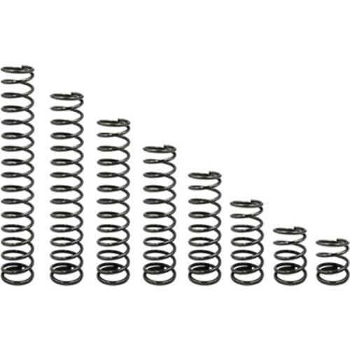 10pcs 1.2mm wire diameter compression soft spring small big return pressure springs steel 15mm outer diameter 10mm-60mm length