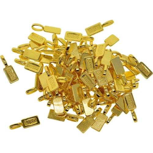 Crafts Metal Pinch Bail, Pendant Connector, Dangle Charm Clasp Clip for Jewelry