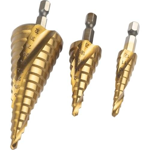 New 4-12mm 4-20mm Twist Drill Bit Steel Titanium Rotary Drills Metal Spiral Drill Bit Cutter Woodworking Tools Angle Grinder Bit