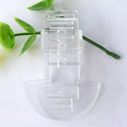Wholesale 300 PCS/Lot 12MM Clear Plastic Pacifier Clips Transparent Plastic Clip For Byby Smoother Clip Dummy Teether Clip