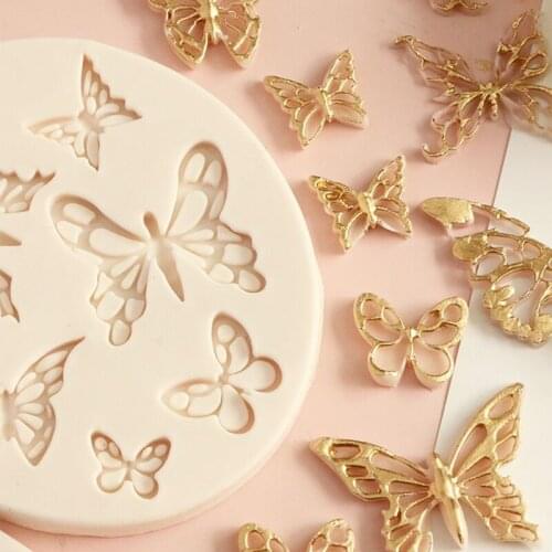 Butterfly Silicone Mold Fondant Cake Decoration Tools Pastry Mould Chocolate Candy Molds Gumpaste Moulds Baking Gadgets