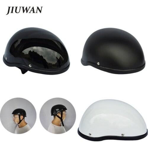 Hot Sell WWII Universal Motorcycle Helmet For Harley vintage Half Face Helmet Retro German Chopper Cruiser Matte Black Helmets