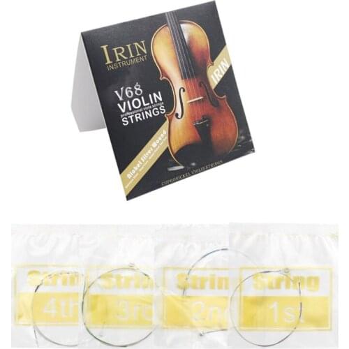 Universal Full Set (E-A-D-G) Violin String Fiddle Strings Steel Core Nickel-silver Wound for 4/4 3/4 1/2 1/4 Violins